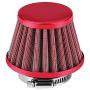 38mm Universal Motorcycle Clamp-On Air Intake Filter Kit, Auto Cold Air Intake Scooter Atv Dirt Pit Bike Motorcycle Air Filter (Red)