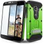 Moto E5 Plus / E5 Supra Case, Evocel [Explorer Series Pro] Premium Full Body Case with Glass Screen Protector, Belt Clip, Metal Kickstand for Motorola Moto E5 Supra/Moto E5 Plus, Green