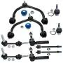 DLZ 10 Pcs Front Suspension Kit-Upper Control Arm Ball Joint Assembly Lower Ball Joint Tie Rod End Sway Bar Compatible with Ford Expedition 2003 2004/Lincoln Navigator 4WD 2003 2004 K80712 EV456