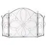 Best Choice Products 3-Panel 55x33in Solid Wrought Iron See-Through Metal Fireplace Screen, Spark Guard Safety Protector w/Decorative Scroll - Pewter Best Choice Products 3-Panel 55x33in Solid Wrought Iron See-Through Metal Fireplace Screen, Spark Guard Safety Protector w/Decorative Scroll - Pewter