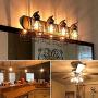 Kohree Metal Bulb Guard Lamp Cage, for Pendant Light, Lamp Holder, Ceiling Fan Light Bulb Covers Vintage Open Style Industrial Grade Adjustable 4 Packs(Cage ONLY)