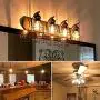 Kohree Metal Bulb Guard Lamp Cage, for Pendant Light, Lamp Holder, Ceiling Fan Light Bulb Covers Vintage Open Style Industrial Grade Adjustable 4 Packs(Cage ONLY)