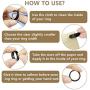 Feramox Ring Size Adjuster for Loose Rings 48 PCS Invisible Transparent Ring Sizer Adjuster Fit Wide Rings