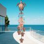 JOBOSI Sea Turtle Wind Chimes Brass Wind Chime Sympathy Wind Chimes Outdoor Gifts for Mom Gift Windchime Garden Windchimes Decorations Outdoor Patio Decorations with S Hook Indoor Outdoor Wind Chimes