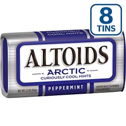 ALTOIDS Arctic Peppermint Mints, 1.2-Ounce Tin (Pack of 8)