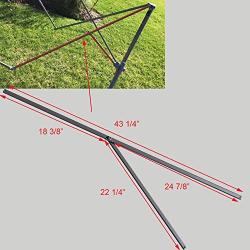 for Coleman 10 x 10 Straight Leg Instant Canopy Gazebo 43 1/4'' Peak Truss Bars with Support Replacement Parts