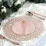 Efavormart 14'' Rose Gold Wired Metal Charger Plate With 118 Acrylic Crystal Beads For Weddings Events Efavormart 14'' Rose Gold Wired Metal Charger Plate With 118 Acrylic Crystal Beads For Weddings Events