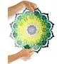 VP Home Emerald Mandala Kinetic 3D Metal Outdoor Garden Decor Wind Spinner