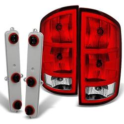 For Dodge Ram 1500 | 2500 |3500 Pickup Truck Red Clear Tail Lights Replacement With Circuit Board Pair