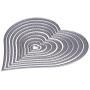 Whitelotous Metal Cutting Dies Stencil Template Mould for DIY Scrapbook Album Paper Card (10 pcs Heart)