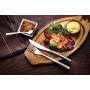 DANIALLI 40 Piece Silverware Set For 8, 18 10 Stainless Steel Silverware Set, Modern Sleek Flatware Set, Include Knife/Fork/Spoon & Long Teaspoon/Salad Fork Mirror-Polished Dishwasher Safe Cutlery