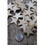 50 Small 1.5 inch Size Wood Stars 1-1/2 inch