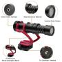 Comica CVM-VM10II Full Metal Compact On Camera Cardioid Directional Mini Shotgun Video Microphone for Smartphone iPhone,Huawei,DJI Osmo,for SonyA9/A7RII/A7RSII,GH4/ GH5, and DSLR Camera(Red)