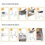 ShowMaven Student Desk and Chair Combo, Height Adjustable Childrens Desk and Chair Workstation with Drawer, Pencil Grooves and Hanging Hooks for Home, School and Training (Light Grey&White)