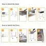 ShowMaven Student Desk and Chair Combo, Height Adjustable Childrens Desk and Chair Workstation with Drawer, Pencil Grooves and Hanging Hooks for Home, School and Training (Light Grey&White)