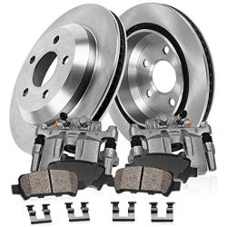 Callahan CCK02627 [2] REAR Original Calipers + [2] OE Rotors + [4] Low Dust Ceramic Brake Pads