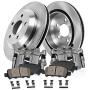 Callahan CCK02694 REAR Original [2] Calipers + [2] OE Rotors + [4] Low Dust Ceramic Brake Pads