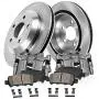 Callahan CCK02627 [2] REAR Original Calipers + [2] OE Rotors + [4] Low Dust Ceramic Brake Pads