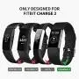 Fondenn Bands Compatible with Fitbit Charge 2 for Women and Men (4 Pack), Classic Adjustable Soft Silicone Sport Strap Replacement Wristband for Fitbit Charge 2