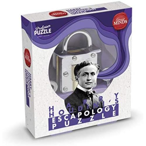 Professor Puzzle Great Minds, Houdini’s Escapology Brain Teaser Puzzle 3D Metal Puzzles/Brain Teaser