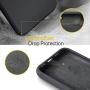 Miracase Liquid Silicone Case Compatible with iPhone 11 6.1 inch(2019), Gel Rubber Full Body Protection Cover Case Drop Protection Case (Black)
