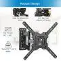 PERLESMITH Heavy Duty TV Wall Mount for Most 32-55 Inch Flat Curved TVs with Swivels Tilts & Extends - Full Motion TV Mount Fits LED, LCD, OLED 4K TVs Up to 88 lbs Max VESA 400x400 PERLESMITH Heavy Duty TV Wall Mount for Most 32-55 Inch Flat Curved TVs with Swivels Tilts & Extends - Full Motion TV Mount Fits LED, LCD, OLED 4K TVs Up to 88 lbs Max VESA 400x400