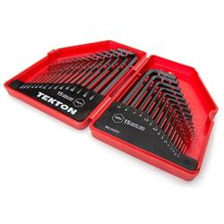 TEKTON Hex Key Wrench Set, 30-Piece (.028-3/8 inch, 0.7-10 mm) | 25253