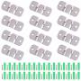 Hilitchi 120Pcs Small Metal Universal Sectional Sofa Interlocking Furniture Connector Bracket with Screws