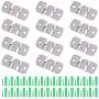 Hilitchi 120Pcs Small Metal Universal Sectional Sofa Interlocking Furniture Connector Bracket with Screws