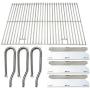 Direct Store Parts Kit DG131 Replacement for Jenn Air Gas Grill 720-0336 (Stainless Steel Burner + Stainless Steel Heat Plate + Solid Stainless Steel Cooking Grid)