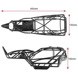 Que-T Metal Steel Chassis Frame Body Roll Cage for 1:10 TRX-4 trx4 RC Crawler Cars