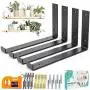 ORBETO L Shape Shelf Brackets 11.25 inch with Lip - Set of 4 Heavy Duty Metal for DIY Floating Shelves in Rustic Industrial Farmhouse Style - Hardware Included - Plus Magnetic Pocket Level - Black ORBETO L Shape Shelf Brackets 11.25 inch with Lip - Set of 4 Heavy Duty Metal for DIY Floating Shelves in Rustic Industrial Farmhouse Style - Hardware Included - Plus Magnetic Pocket Level - Black
