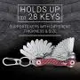 Clips Smart Compact Key Holder Keychain - Made of Carbon Fiber & Stainless Steel- Pocket Organizer Up to 28 Keys- Lightweight, Strong Includes Bottle Opener, Carabiner & More Clips Smart Compact Key Holder Keychain - Made of Carbon Fiber & Stainless Steel- Pocket Organizer Up to 28 Keys- Lightweight, Strong Includes Bottle Opener, Carabiner & More