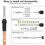 Soldering Iron Kit, 50Pcs Wood Burning Pyrography Pen Kit, 60W/110V Adjustable Temperature Welding Tool Wood Craft Tools for Wood Burning/Soldering/Carving with Stencils+ Wood Soldering Tips+ Pencils Soldering Iron Kit, 50Pcs Wood Burning Pyrography Pen Kit, 60W/110V Adjustable Temperature Welding Tool Wood Craft Tools for Wood Burning/Soldering/Carving with Stencils+ Wood Soldering Tips+ Pencils