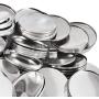 VEVOR Button Parts 1000-Piece 58mm/2.28 Inch Blank Button Badge Parts Set for Button Making Machine Metal Shells Clear Mylar and Plastic Base Components DIY Arts Crafts Supplies for Gifts Souvenirs