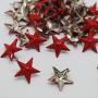 FLAMEER 100 Pieces Metal Star Studs Rivets Claw Nailheads Leathercraft Punk for Bags Jeans Belt Decoration