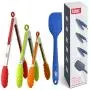 Kaluns Kitchen Tongs for Cooking, Non Stick Silicone Tip Stainless Steel Tongs, Set of Four 7,9, and 12 Inch Tong Plus Silicone Spatula Non-stick, Heat Resistant Serving Utensils Kaluns Kitchen Tongs for Cooking, Non Stick Silicone Tip Stainless Steel Tongs, Set of Four 7,9, and 12 Inch Tong Plus Silicone Spatula Non-stick, Heat Resistant Serving Utensils