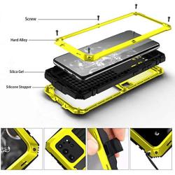 WintMing Compatible with Samsung Galaxy S20 Plus Aluminum Metal Case Military Grade Case with Kickstand Shockproof Dustproof Cover