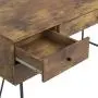 Analiese 4-Drawer Writing Desk Antique Nutmeg and Black Analiese 4-Drawer Writing Desk Antique Nutmeg and Black