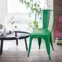 Furmax Metal Chairs Indoor/Outdoor Use Stackable Chic Dining Bistro Cafe Side Chairs Set of 4 (Green) Furmax Metal Chairs Indoor/Outdoor Use Stackable Chic Dining Bistro Cafe Side Chairs Set of 4 (Green)
