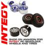 Integy RC Model Hop-ups T8564RED XHD Steel Rear Universal Drive Shaft (2) for Traxxas 1/10 Slash & Stampede 4X4