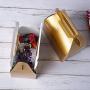 50-Pack Gable Metallic Gold Candy Treat Boxes,Small Goodie Gift Boxes for Wedding and Birthday Party Favors Box 6.2 x 3.5 x 3.5 inch