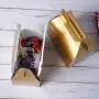 50-Pack Gable Metallic Gold Candy Treat Boxes,Small Goodie Gift Boxes for Wedding and Birthday Party Favors Box 6.2 x 3.5 x 3.5 inch