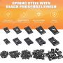 Rustark 170 Pcs U-Clip and Screw Assortment Kit 9 Sizes Auto Car Clips Fasteners with Screws Set in Store Case for Bumper Dash Door Panel Interior