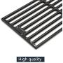 Hongso PCE051 Porcelain Coated Cast Iron Grill Cooking Grid Grates Replacement for Chargriller Gas Grill Models 2121, 2123, 2222, 2828, 3001, 3030, 3725, 4000, 5050, 5252, 5650, Sold as a Set of 4