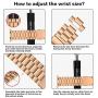 Fitlink Stainless Steel Metal Band for Apple Watch 38/40/42/44mm Replacement Link Bracelet Band Compatible with Apple Watch Series 6 Apple Watch Series 5 Apple Watch Series 1/2/3/4 (Rose Gold,38/40mm)