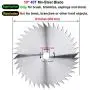 Joalxy 10'' 80T Carbide Tip Blade + 10'' 40T Mn-Steel Blade, Metal Blades with Washers for Brush Cutter Trimmer Weed Eater Joalxy 10'' 80T Carbide Tip Blade + 10'' 40T Mn-Steel Blade, Metal Blades with Washers for Brush Cutter Trimmer Weed Eater