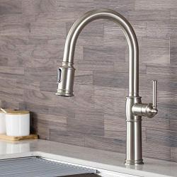 Kraus KPF-1682SFS Sellette Single Handle Pull-Down Kitchen Faucet, Spot Free Stainless Steel