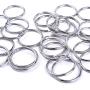 BronaGrand 60 Pieces Metal Swivel Lanyard Snap Hook with Key Rings(Small Size)