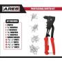 ARES 70017 - Professional Pop Rivet Gun with 60 Rivets - Rivet Sizes 3/32-inch, 1/8-inch, 5/32-inch, & 3/16-inch - Applications Include Sheet Metal, Automotive, and Duct Work